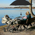 Versatile Beach Umbrella with Clamp for Strollers, Chairs & Golf Carts