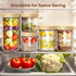 6 pack 24oz Overnight Oats Containers with Bamboo Lids, Glass Jars with Airtight Lids for Meal Prep, Wide Mouth Mason