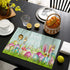 Artwork Store Easter Placemats Set of 6, Cotton Linen Heat Resistant Table Mats for Holiday Dining Decor