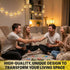 3D 5.4 10 2 Get Trend One Piece LED String Lights, ft, Pcs White Fairy Lights Battery Operated, Lighting Modes, Straw