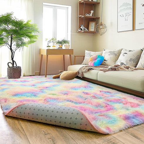 5x7 Ultra Fluffy Rug for Living Room Bedroom, Fuzzy Large Area Rug for Living Room, Plush Soft Shag Carpet for Girl Boy