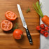 Klaus Meyer Stahl High Carbon Exclusive German Steel Utility Knife, 6 Inch Serrated (Black)