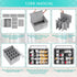 Closet, 16 LUVHOMEE Shoe Organizer for Fits Pairs, Large Shoe Box Storage Containers, Clear Foldable Shoe Storage Bins