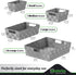 NEATERIZE Closet Organization and Storage Baskets, Set of 9 for Bathroom, Laundry, Baby Nursery, Dark Grey