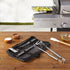 4-Piece Set Amazon Basics Stainless Steel BBQ Grilling Tool with Carry Bag, Rust-Resistant, Dishwasher Safe