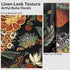 3x5 Tyrot Vintage Black Boho Floral Washable Area Rug Linen-Look Ultra-Thin Low Pile Botanical Rugs Non-Slip Indoor Rug