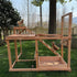 3-4 (34.5" 27.5" 31.5" Chicken Activity Play Perches for Poultry Run, Swing Stand, Wood Chicken Toy for Birds, Wooden