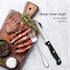 E-far 24-Piece Silverware Set with Steak Knives, Stainless Steel Flatware Cutlery for 4, Spoons, Forks, Knives, Simple