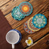 Set 6 LogHog Stylish and Functional Drink Coasters - of Coasters for Coffee Table, Absorbent Coasters for Drinks