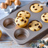 Muffin Cake Pan, 13-Inch Non-Stick 6-Cavity Cupcake Bakeware for Oven Baking