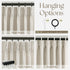 63 Inch 2 Set Pinch 63 Linen Curtains Panel for Living Room Natural Beige Pleat Curtain Memory Trained with Hook