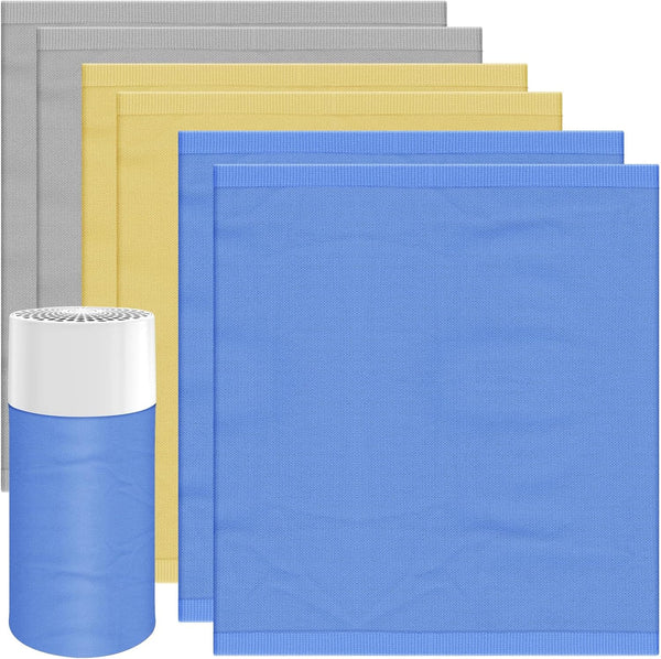 6 Packs 411 Replacement Washable Pre-Filters for 411, 411+, 411 Auto Air Cleaner Purifiers, 3 Colors
