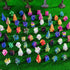 120 3D Set 3D Pieces Mini Printed Mini Animal - Gradient Animal Collection (Unicorn Pygmy Squirrel Wyvern)