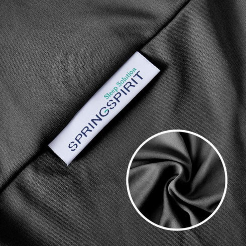 Twin Size Box Spring Cover, Smooth Elastic Fabric Wrap Around, Dustproof, Washable, Black