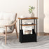 3 Yusong Narrow Side Table for Small Spaces, Skinny End Table with Storage Basket, Tier Slim Sofa Couch Bedside Table