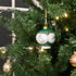 CBE Victorian 4.5 Inch Porcelain Hanging Ornament for Happy 25th Wedding Anniversary