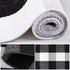uxcell Buffalo Check Rug, 51"x24", Plaid Outdoor Layered Door Mat for Front Porch/Runner/Bedroom/Kitchen