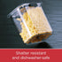 16-Cup Rubbermaid Brilliance Airtight Food Storage Container with Lid Clear/Grey - optimal for pantry organization