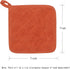 Cotton Pot Holders, Machine Washable Heat Resistant Everyday Kitchen Basic Terry Pot Holder Set of 4 (Orange)