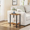 TUTOTAK End Table, Side Table, Nightstand, 2-Tier Storage Shelf, Sofa Side Table