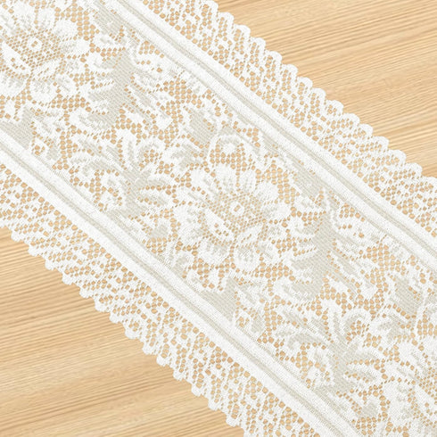 Ouligay 1 45" 13.38" Pcs Doilies for Tables Dresser Scarf for Bedrooms Furniture White Lace Table Runner Crochet Cotton