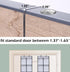 MISSLO Over The Door Shoe Organizer, 12 Large Mesh Pockets, Hanging Narrow Closet Door, White, 2 Pack