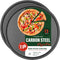 DecorRack 13 Inch Carbon Steel Pizza Pan, Non-Stick Coating, Heavy Duty Round Baking Tray for Oven Use