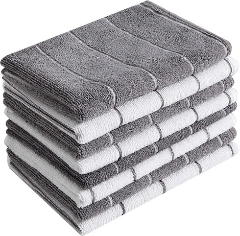 Microfiber Kitchen Towels - Super Absorbent, Soft and Solid Color Dish Towels,
