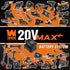 WEN 20V Max Cordless Handheld Vacuum Cleaner Kit (Tool Only – Battery Not Included), Color: Black