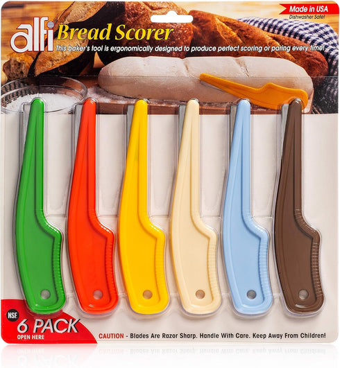 Alfi Bread Scorer - Scoring Knife for Bread Baking - Sourdough Scoring Tool - Bread Scoring Knife for Bakers - Made in USA (6-Pack) by Alfi