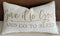 Embroidered Give It to God Quote Decorative Lumbar Throw Pillow Cover, 12x20 Inches, Ivory-Beige