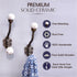 IndianShelf 2 Packs Decorative Coat Hooks, Unique Wall Hooks, Kids Iron Coat Rack, White
