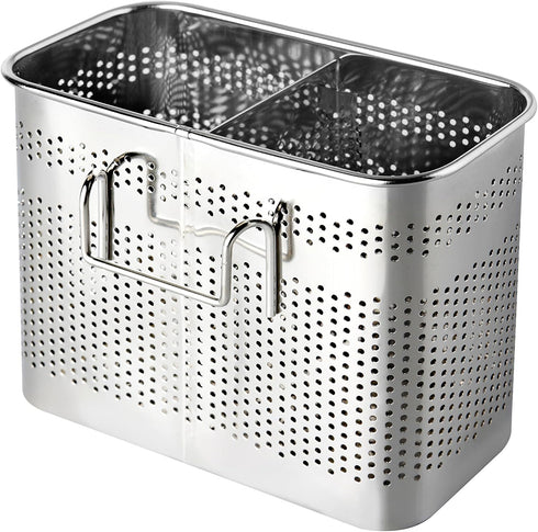 Medium Square Stainless Steel Cutlery Utensil Holder, Dishwasher Safe Chopsticks Holder