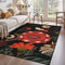 Tyrot Vintage Boho Floral 3x5 Washable Area Rug Linen-Look Ultra-Thin Low-Pile Botanical