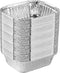 PLASTICPRO Disposable 1 LB Aluminum Takeout Tin Foil Baking Pans 5'' X 6'' X 2'' Inch, Pack of 50