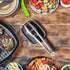 Ceramic Spoon Rest for Stove Top - DAYYET Large Spoon Holder, Heat-Resistant Cooking Utensil Rest, Kitchen Decor, Grey