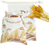 Cazlon Eco-Friendly Linen Beeswax Bread Bags Reusable, Sustainable Storage for Homemade Bread, Sourdough,