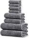 Tens Towels Pack of 8 Towels Set, 2 Extra Large Bath, 2