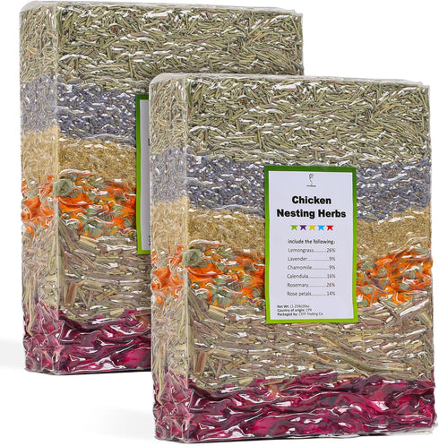 YIFULOWA Chicken Nesting Box Herbs 40oz Vacuum-Packed, Natural 6 Dried Herbs for Chicken