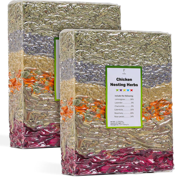 YIFULOWA Chicken Nesting Box Herbs 40oz Vacuum-Packed, Natural 6 Dried Herbs for Chicken