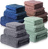 Mixweer 16 Pieces Bath Towels Sets Quick Dry Towel Set for Bathroom