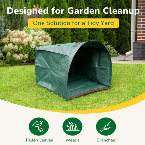 53 2 Pack GreatBuddy Lawn Bag, Gallon Yard Waste Bags, Heavy Duty PP Garden Leaf Bags for Leaves, Grass and Debris
