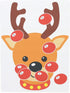 Stickamajigger Stick the Red Nose on the Reindeer Poster Game - Restickable & Reusable