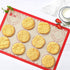 Silicone Baking Mat Set of 4, GUANCI Grade Food Baking mats Non-Stick Reusable Pizza Bakeware Mat for Making Macaroon, Pizza, Cookie, Pastry, Bread, Bun(Red)
