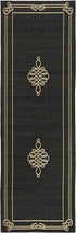 SAFAVIEH Courtyard Collection 2' x 3'7" Black/Cream CY6788 Indoor/ Outdoor Waterproof Easy-Cleaning Patio Backyard Mudroom Accent-Rug by Safavieh