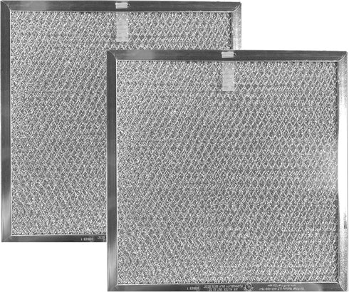 Air Filter Factory 8.75 x 9.5 x 0.375 Inches Range Hood Aluminum Mesh Grease Vent Hood Filter, 2-Pack
