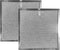 Air Filter Factory 8.75 x 9.5 x 0.375 Inches Range Hood Aluminum Mesh Grease Vent Hood Filter, 2-Pack