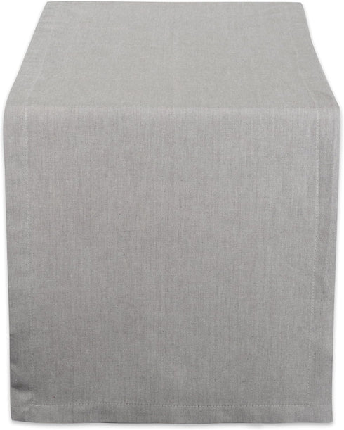 DII 14x72 Gray Chambray Table Runner for Kitchen & Tabletop Collection