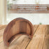 Curawood Crescent Moon Tray, 6"x3" Wooden Crystal Display Tray for Gems, Healing Stones & Treasures, Walnut