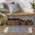 DII Woven Rugs Collection, Hand-Loomed, 2x3', French Blue Border